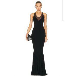Norma Kamali Black Halter Gown